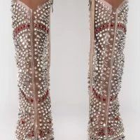 AZALEA WANG CENTER OF ATTENTION WESTERN STILETTO BOOTIE IN NUDE -Sewing Down South shop azalea wang center of attention stiletto bootie in nude nude 3 3