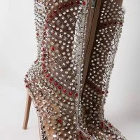 AZALEA WANG CENTER OF ATTENTION WESTERN STILETTO BOOTIE IN NUDE -Sewing Down South shop azalea wang center of attention stiletto bootie in nude nude 5 5