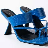 AZALEA WANG CITY DREAMS CHUNKY SANDAL IN BLUE -Sewing Down South shop azalea wang city dreams chunky sandal in blue blue 6 6