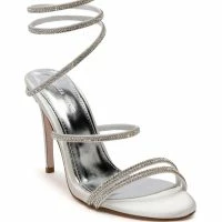 AZALEA WANG CLAYSHA EMBELLISHED STILETTO SANDAL PUMP IN WHITE -Sewing Down South shop azalea wang claysha embellished stiletto sandal pump in white white 3 3 c1