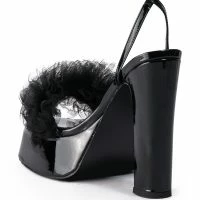 AZALEA WANG COLADA BLACK TULLE SANDAL -Sewing Down South shop azalea wang colada black tulle sandal black 4 4