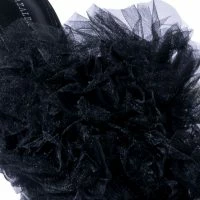 AZALEA WANG COOL TULLE STILETTO SANDAL IN BLACK -Sewing Down South shop azalea wang cool tulle stiletto sandal in black black 5 5