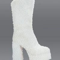 AZALEA WANG COZY CUTIE FAUX FUR CHUNKY PLATFORM BOOT IN WHITE -Sewing Down South shop azalea wang cozy cutie faux fur chunky platform boot in white white 1 1 c1