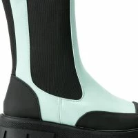 AZALEA WANG CRAZY LIKE ME FLATFORM BOOTIE IN BLUE -Sewing Down South shop azalea wang crazy like me flatform bootie in blue blue 5 5