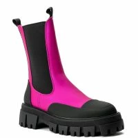 AZALEA WANG GENEVIEVE FLATFORM BOOTIE IN PINK -Sewing Down South shop azalea wang crazy like me flatform bootie in pink pink 3 3