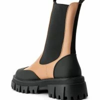 AZALEA WANG CRAZY LIKE ME FLATFORM BOOTIE IN SAND -Sewing Down South shop azalea wang crazy like me flatform bootie in sand sand 4 4