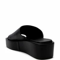 AZALEA WANG DIONORA FLATFORM SANDAL IN BLACK -Sewing Down South shop azalea wang dionora flatform sandal in black black 4 4 c1