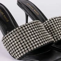 AZALEA WANG DIRTY DANCING STILETTO SANDAL IN BLACK -Sewing Down South shop azalea wang dirty dancing stiletto sandal in black black 6 6