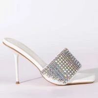 AZALEA WANG DIRTY DANCING STILETTO SANDAL IN WHITE