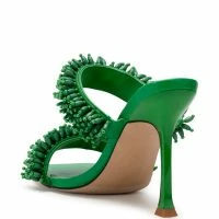 AZALEA WANG DOMITILLA SLIP ON STILETTO SANDAL IN GREEN -Sewing Down South shop azalea wang domitilla slip on stiletto sandal in green green 4 4 c1