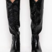 AZALEA WANG DOWN UNDER CHUNKY WESTERN BOOT IN BLACK -Sewing Down South shop azalea wang down under chunky boot in black black 3 3