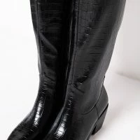 AZALEA WANG DOWN UNDER CHUNKY WESTERN BOOT IN BLACK -Sewing Down South shop azalea wang down under chunky boot in black black 5 5