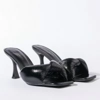 AZALEA WANG EASY WITH YOU CHUNKY SANDAL IN BLACK -Sewing Down South shop azalea wang easy with you chunky sandal in black black 4 4