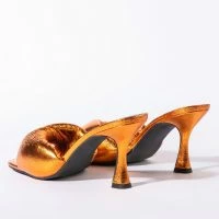 AZALEA WANG EASY WITH YOU CHUNKY SANDAL IN ORANGE -Sewing Down South shop azalea wang easy with you chunky sandal in orange orange 5 5