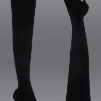 AZALEA WANG ELEVATE THIGH HIGH STRETCH SUEDE BOOT IN BLACK -Sewing Down South shop azalea wang elevate thigh high stretch suede boot in black black 1 1 c1