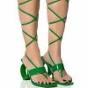AZALEA WANG ELVIRDA CIRCLE SANDAL IN GREEN