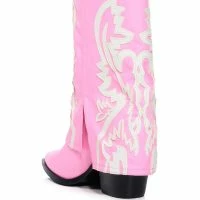 AZALEA WANG ESPERANZA WESTERN BOOTIE IN LIGHT PINK -Sewing Down South shop azalea wang esperanza western bootie in light pink pink 4 4