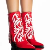 AZALEA WANG ESPERANZA WESTERN BOOTIE IN RED
