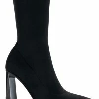 AZALEA WANG ESTATE NEOPRENE KNEE HIGH BOOT IN BLACK -Sewing Down South shop azalea wang estate neoprene knee high boot in black black 5 5