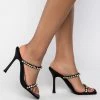 AZALEA WANG FEELS LIKE BLISS STILETTO SANDAL IN BLACK
