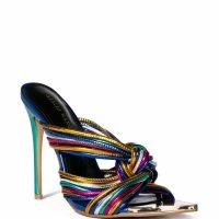 AZALEA WANG FIFI MULTI COLORED STILETTO SANDAL -Sewing Down South shop azalea wang fifi multi colored stiletto sandal multi 3 3