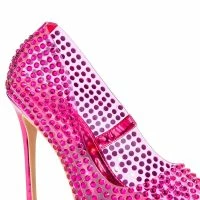 AZALEA WANG FIND ME ON THE DANCEFLOOR RHINESTONE PVC PUMP IN FUCHSIA 9 AZALEA WANG FIND ME ON THE DANCEFLOOR RHINESTONE PVC PUMP IN FUCHSIA -Sewing Down South shop azalea wang find me on the dancefloor rhinestone pvc pump in fuchsia fuchsia 5 5