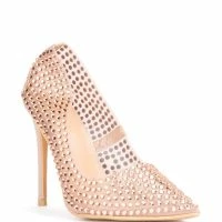 AZALEA WANG FIND ME ON THE DANCEFLOOR RHINESTONE PVC PUMP IN NUDE -Sewing Down South shop azalea wang find me on the dancefloor rhinestone pvc pump in nude nude 3 3