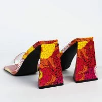 AZALEA WANG FLOWER POWER CHUNKY SANDAL IN MULTI -Sewing Down South shop azalea wang flower power chunky sandal in multi multi 5 5