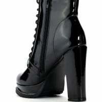 AZALEA WANG FREDDIE CHUNKY LACE UP BOOTIE IN BLACK 8 AZALEA WANG FREDDIE CHUNKY LACE UP BOOTIE IN BLACK -Sewing Down South shop azalea wang freddie chunky lace up bootie in black black 4 4