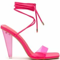 AZALEA WANG FREMONT PVC SANDAL IN PINK -Sewing Down South shop azalea wang fremont pvc sandal in pink pink 3 3 c1
