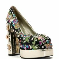 AZALEA WANG GEMMA SATIN EMBELLISHED PUMP IN BLACK -Sewing Down South shop azalea wang gemma satin embellished pump in black black 3 3
