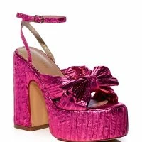 AZALEA WANG GENEROUS CHUNKY STRAP SANDAL IN PINK -Sewing Down South shop azalea wang generous chunky strap sandal in pink pink 3 3 c1