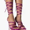 AZALEA WANG GIVE IT ALL AWAY STILETTO SANDAL IN PURPLE