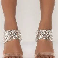 AZALEA WANG GIVE IT ALL UP STILETTO SANDAL IN NUDE -Sewing Down South shop azalea wang give it all up stiletto sandal in nude nude 4 4 c1