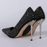 AZALEA WANG GLITCH IN THE SYSTEM STILETTO PUMP IN BLACK -Sewing Down South shop azalea wang glitch in the system stiletto pump in black black 5 5