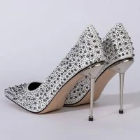 AZALEA WANG GLITCH IN THE SYSTEM STILETTO PUMP IN WHITE -Sewing Down South shop azalea wang glitch in the system stiletto pump in white white 5 5