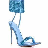 AZALEA WANG GRIFFON EMBELLISHED STILETTO SANDAL -Sewing Down South shop azalea wang griffon embellished stiletto sandal turquoise 3 3