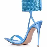 AZALEA WANG GRIFFON EMBELLISHED STILETTO SANDAL -Sewing Down South shop azalea wang griffon embellished stiletto sandal turquoise 4 4