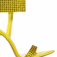 AZALEA WANG GRIFFON EMBELLISHED STILETTO SANDAL -Sewing Down South shop azalea wang griffon embellished stiletto sandal yellow 5 5