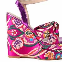 AZALEA WANG HAYDEN BROCADE WEDGE SANDAL -Sewing Down South shop azalea wang hayden brocade wedge sandal multi 5 5