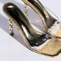 AZALEA WANG HEARTS RACING STILETTO SANDAL IN GOLD -Sewing Down South shop azalea wang hearts racing stiletto sandal in gold gold 6 6