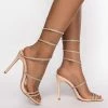 AZALEA WANG HOT TO TROT STILETTO SANDAL IN BLUSH