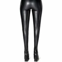 AZALEA WANG I'M A STAR CHUNKY HEEL PANT BOOT IN BLACK PU -Sewing Down South shop azalea wang im a star chunky heel pant boot in black pu black pu 6 6