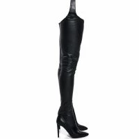 AZALEA WANG IM MOVIN ON BELTED THIGH HIGH STILETTO CHAP BOOT WITH 4 WAY STRETCH 13 AZALEA WANG IM MOVIN ON BELTED THIGH HIGH STILETTO CHAP BOOT WITH 4 WAY STRETCH -Sewing Down South shop azalea wang im movin on belted thigh high stiletto chap boot with 4 way stretch black pu 2 2
