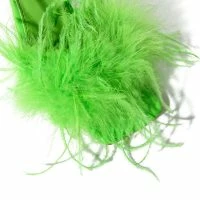 AZALEA WANG IM THAT GIRL FEATHER SANDAL IN LIME -Sewing Down South shop azalea wang im that girl feather sandal in lime lime 5 5