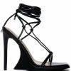 AZALEA WANG IMPULSIVE CHUNKY SANDAL IN BLACK