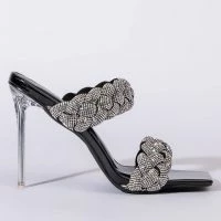 AZALEA WANG IT WAS ALL A DREAM STILETTO SANDAL IN BLACK -Sewing Down South shop azalea wang it was all a dream stiletto sandal in black black 3 3