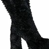 AZALEA WANG JERUSHA FUR CHUNKY BOOT IN BLACK -Sewing Down South shop azalea wang jerusha fur chunky boot in black black 5 5