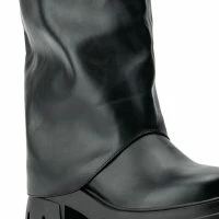 AZALEA WANG JET FOLD OVER FLATFORM BOOT IN BLACK -Sewing Down South shop azalea wang jet fold over flatform boot in black black 5 5