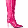 AZALEA WANG JUST FOR YOU STILETTO BOOT IN FUCHSIA